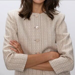 Babaton Pink Tweed Women's Jacket